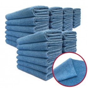 AguaMirai TOALHAS DE MICROFIBRA *Sem borda* (40cm x 40cm) - Color : BLUE - KIT COM 36 UNIDADES